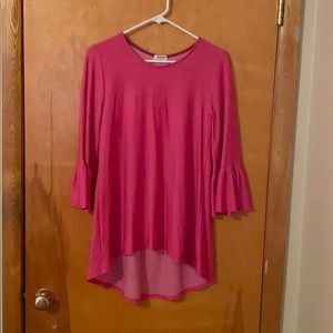 Jade Mackenzie high low pink tunic